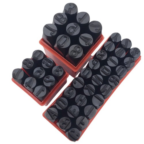 Metal number stamp punch set - metal,