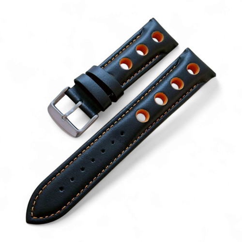 Leather watch strap - strap, band