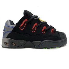 OSIRIS SHOES D3 OG BLACK YELLOW RED SKATE TRAINERS (UK 9 EUR 43)