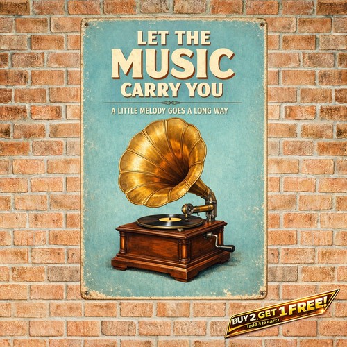 Vintage gramophone music quote - vintage,