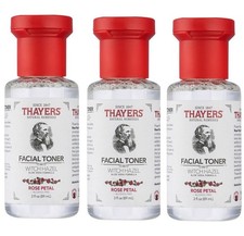 3x Thayers Rose Petal Facial Toner 89ml Each Alcohol-Free Witch Hazel