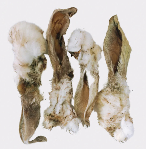 10kg rabbit ears with fur - 10kg,