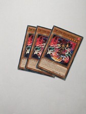 Yu-Gi-Oh 3x Fire King Avatar Yaksha Common SR14-EN006 NM