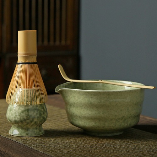 Bamboo matcha whisk set chasen - whisk,