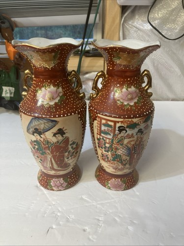 Pair japanese satsuma - pair, hand