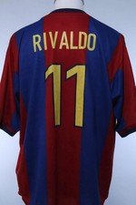 Original Authentic Fc Barcelona 1998/00 Rivaldo #11 Home Shirt - XL