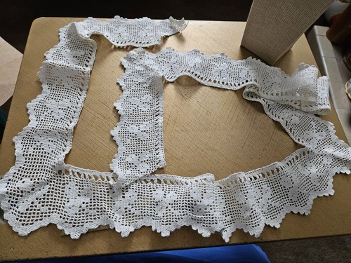 Antique white cotton crochet - antique,