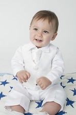  Baby Boys 4 Piece Christening