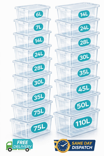 Plastic storage boxes - plastic,
