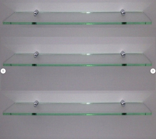 Glass effect acrylic shelf