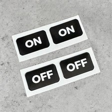 Fobco 4 X ON & OFF Vinyl Sticker Pillar Drill Elliott Progress Pedestal Drill