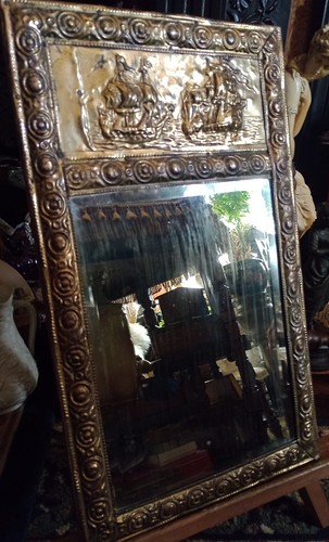 Antique brass embossed arts - brass,
