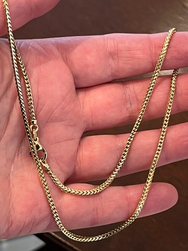 Fine 9ct gold franco - fine, 18