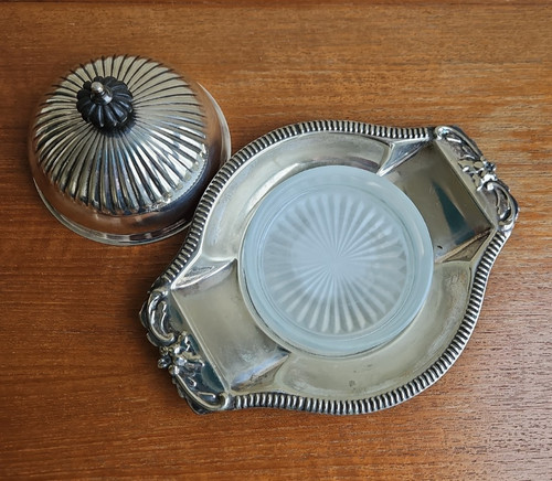 Antique silver plated dome - antique, plated,