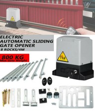 800KG Electric Sliding Automatic Gate Opener Kit with 2 Remote Control 8pcs Rack