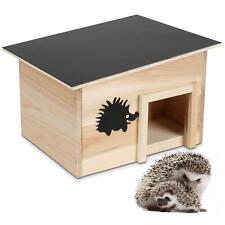 Wooden Hedgehog Hibernation House Large Solid Garden Shelter Home Food Nest Box