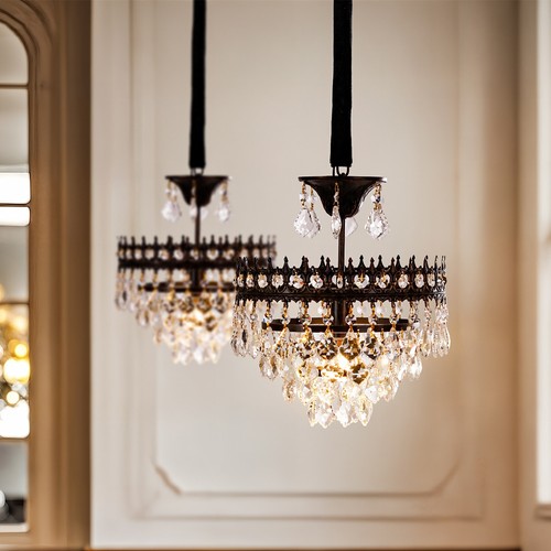 Vintage crystal chandelier - vintage,