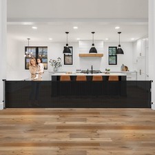 178 Inch Baby Gates Extra Wide Retractable Baby Gate Outdoor Gates - BLACK