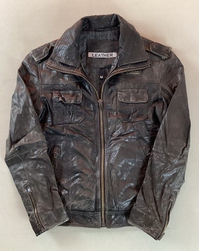 Superdry leather bomber - leather,