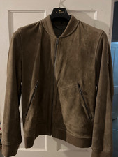 Belstaff Continental Bomber In Suede, Brand New