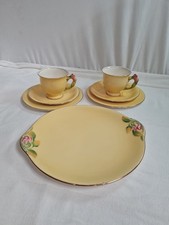 Royal Winton Grimwades yellow teacup & saucer & plate set X2 plus Serving Plate