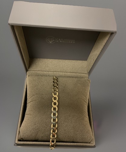 9ct gold curb - gold,