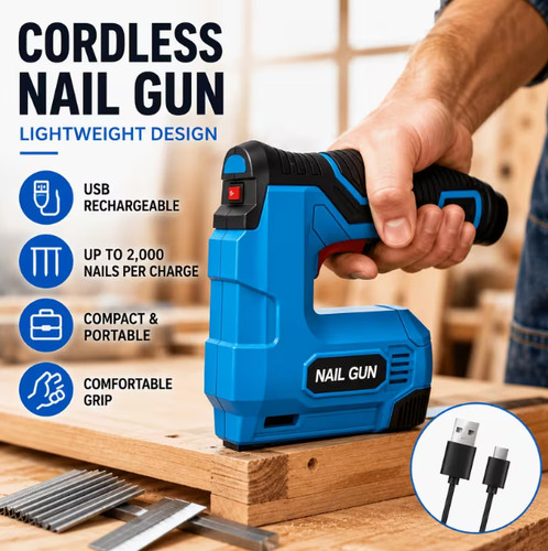 Cordless electric nail gun - cordless,