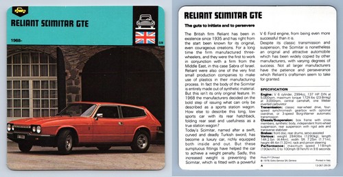 Reliant scimitar gte 1968 - gte,