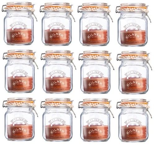 Kilner square clip top - x, 1l