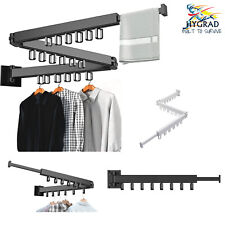 Drying Rack Clothes Foldable Dryer line Airer Outdoor Indoor Horse Wall Mounted