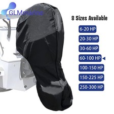 60HP to 100HP Boat Outboard Motor Engine Cover BLACK Universal Trailerable 79*67
