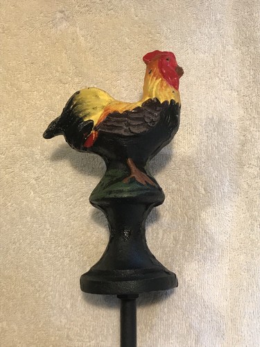 Cast iron rooster garden - cast,