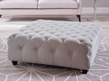 Footstool velvet square