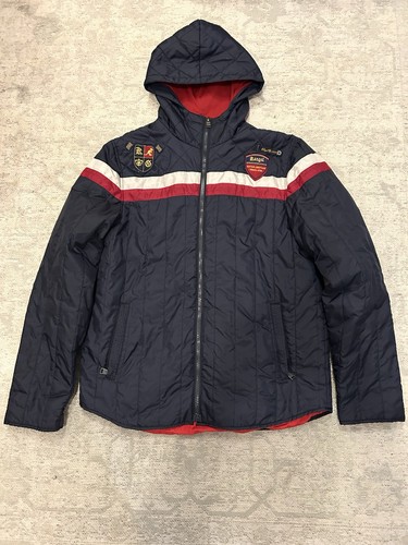 Retro kangol hooded puffer - retro,