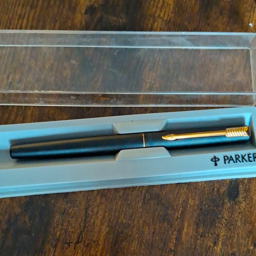 Parker black fountain pen - fountain, fine