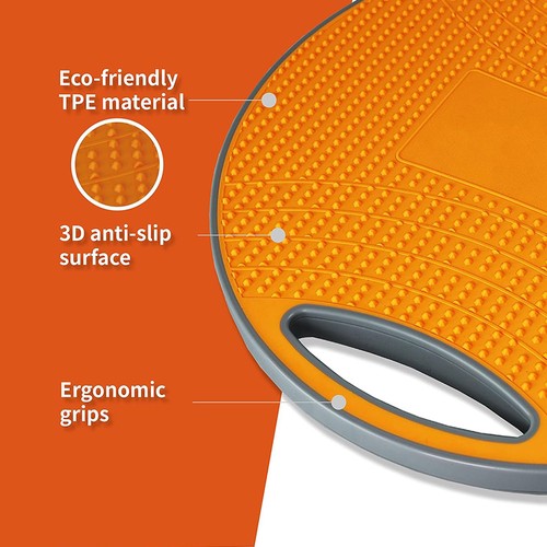 Orange 42cm tpe wobble balance - orange,