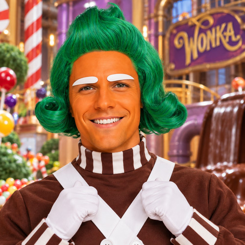 Oompa loompa adult - cosplay, wig