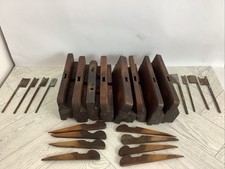 Vintage Moulding Plane Set X8 In Teachers Whiskey Wood Box @hc#N