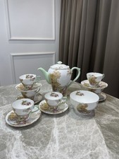 Shelley Heather Tea Set Bone
