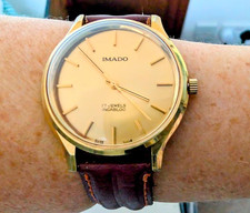 Gents Swiss GP 1970s Imado 17J SGT 100 Mechanical Watch VGC