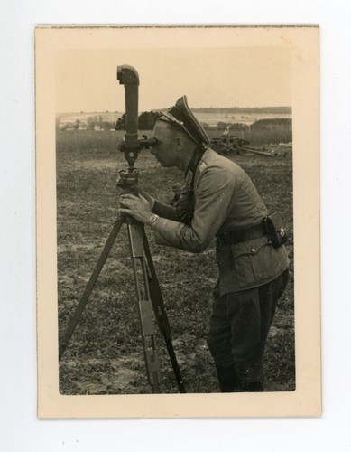 German officer looking through - looking,