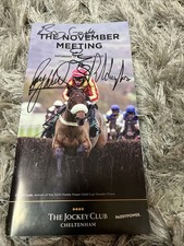 Signed Cheltenham November Meeting Racecard 2021. Barry Geraghty Ruby Walsh