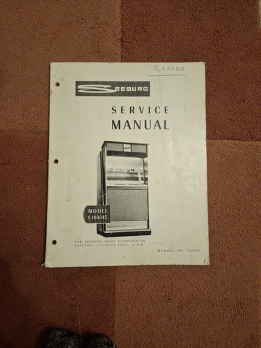 Seeburg model u100 service - seeburg,