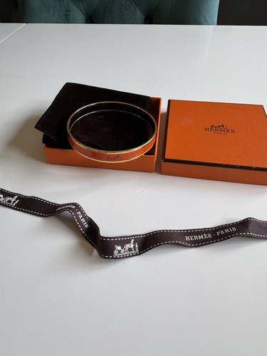 Hermes enamel bangle with - hermes,