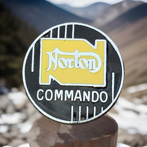 Vintage norton commando enamel - norton,