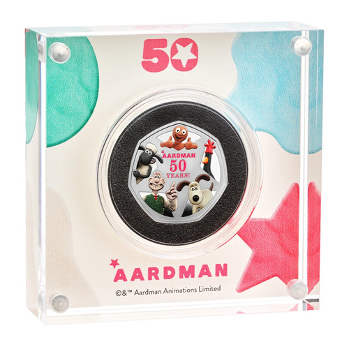 2026 years aardman 50p - 50,