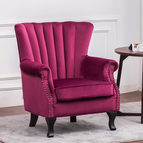 Fireside wine red - fireside, armchair