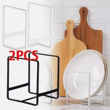 2x Upright Plate Storage Rack