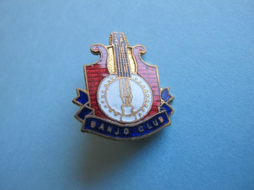 Banjo club old - enamel, musician