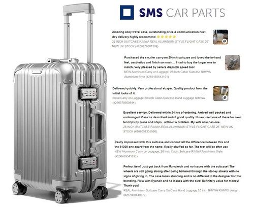 Real aluminium suitcase carry - suitcase,